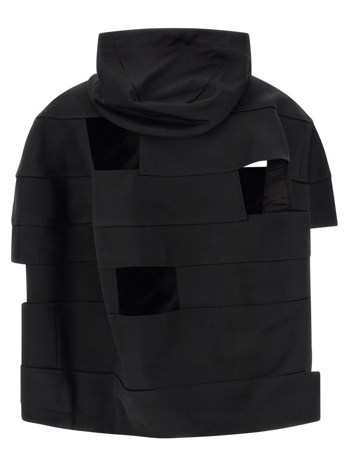 Comme Des Garçons Black Wool Shell Jacket