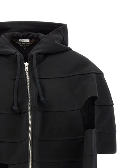 Comme Des Garçons Black Wool Shell Jacket