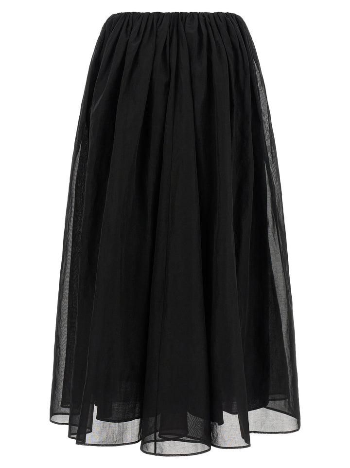Brunello Cucinelli Black Cotton Mini Skirt