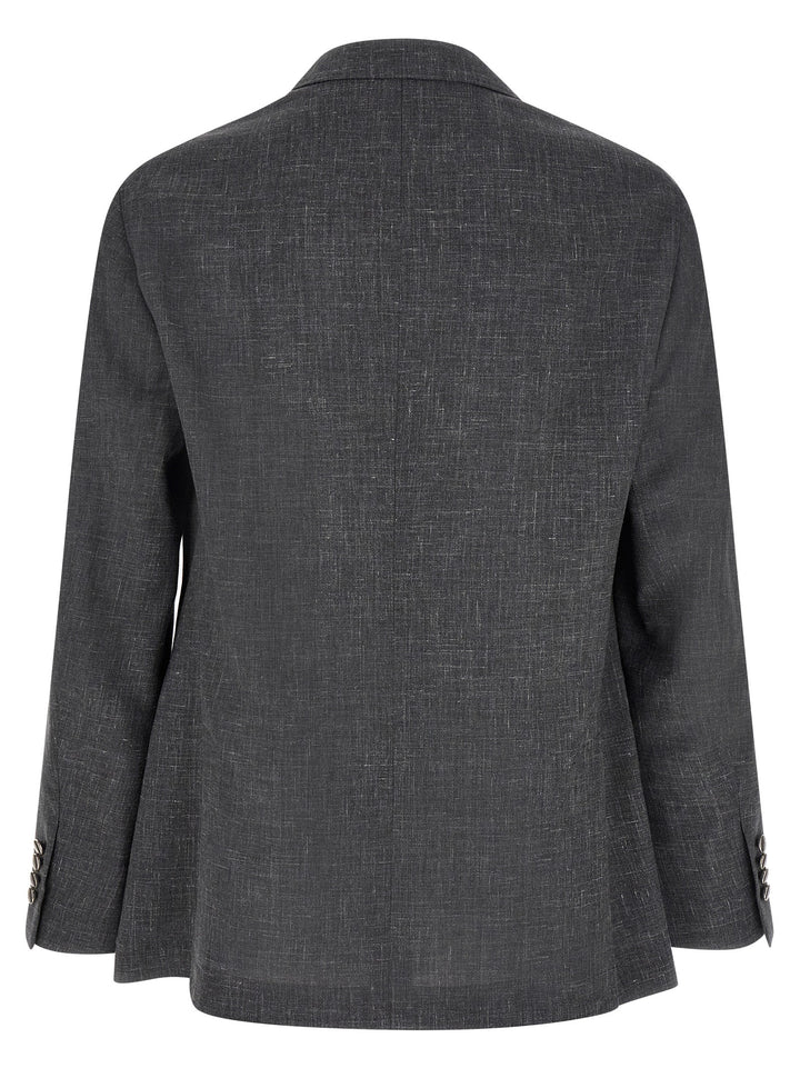 Brunello Cucinelli Gray Wool Blazer