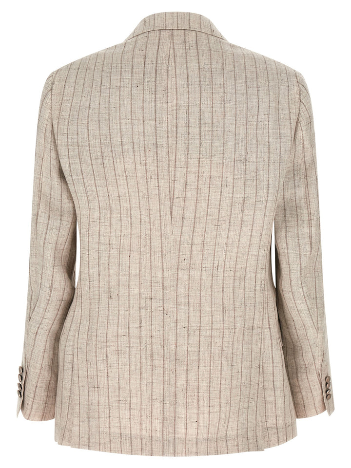 Brunello Cucinelli Gray Linen Blazer