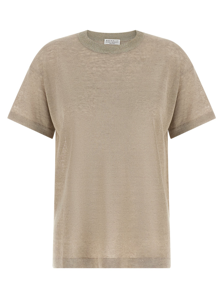 Brunello Cucinelli Beige Linen Cardigan