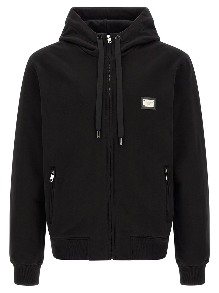 Dolce & Gabbana Black Cotton Sweatshirt