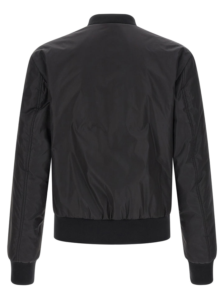 Dolce & Gabbana Black Polyamide Bomber