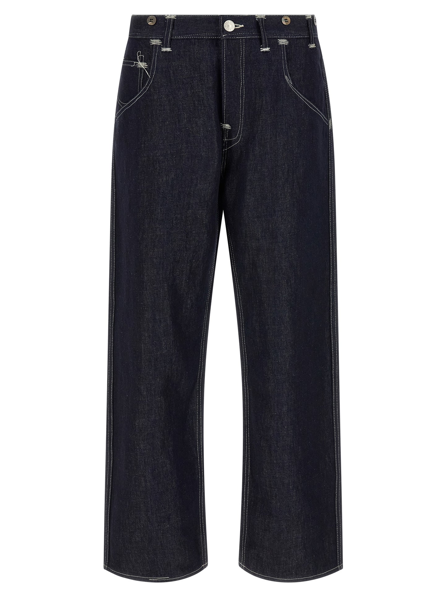 Junya Watanabe Blue Cotton Straight-Leg Jeans