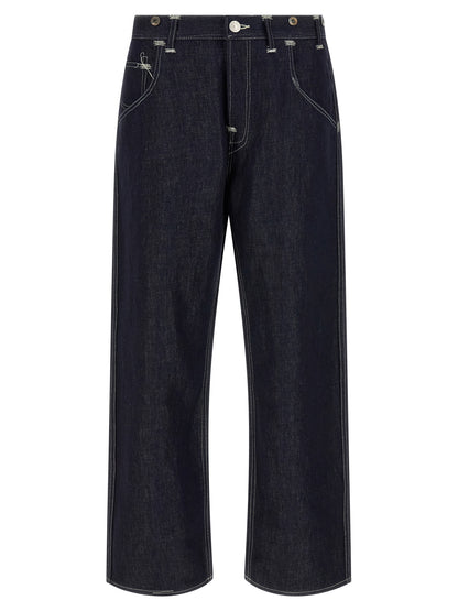 Junya Watanabe Blue Cotton Straight-Leg Jeans