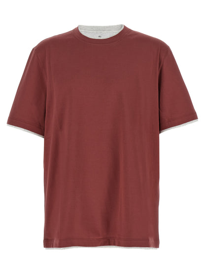 Brunello Cucinelli Multicolor Cotton T-Shirt