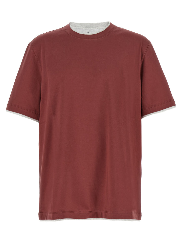 Brunello Cucinelli Multicolor Cotton T-Shirt