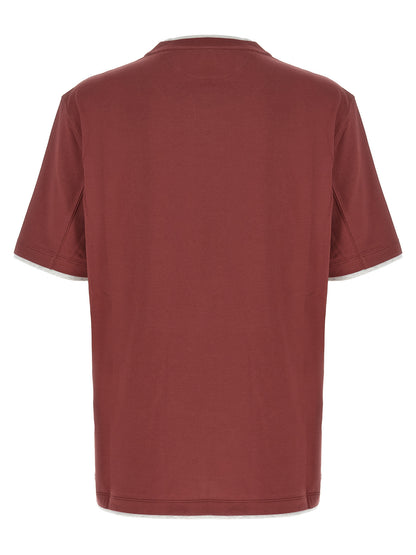 Brunello Cucinelli Multicolor Cotton T-Shirt