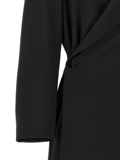 Lemaire Blue Wool Coat