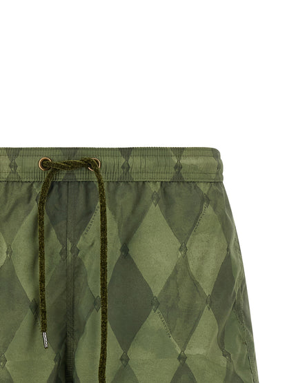 Ballantyne Bicolor Polyester Swim Shorts