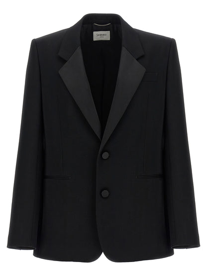 Saint Laurent Black Wool Blazer