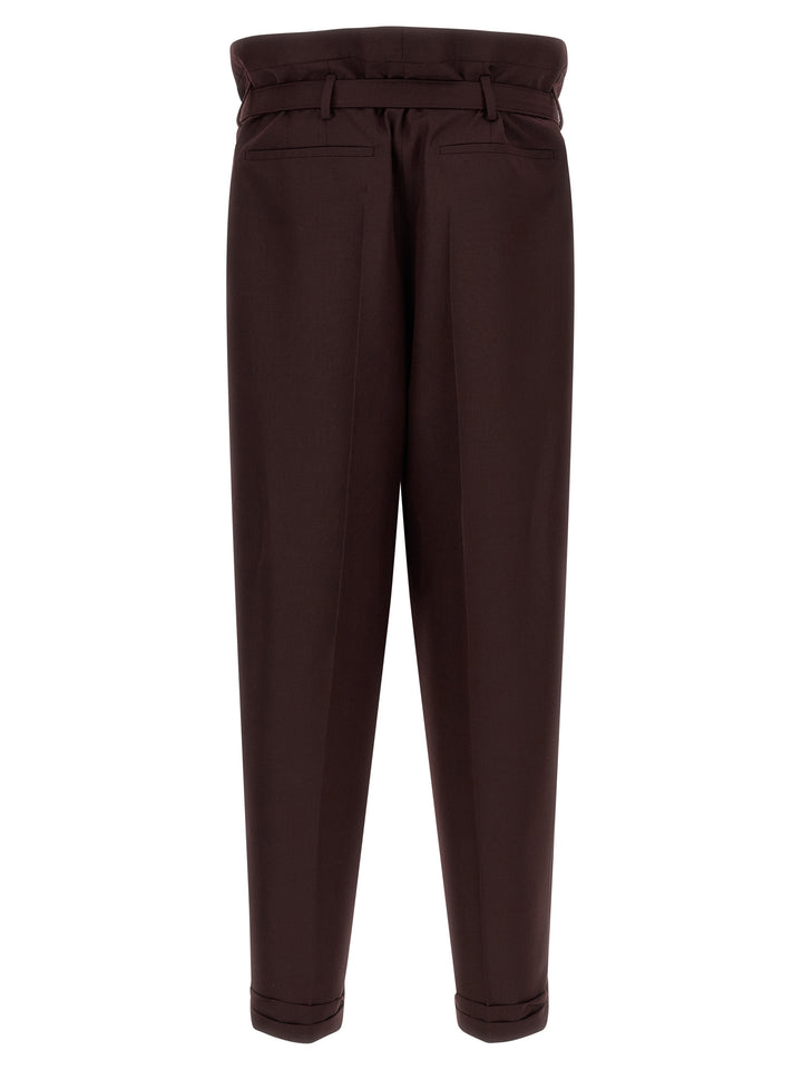 Saint Laurent Purple Wool Casual Pants