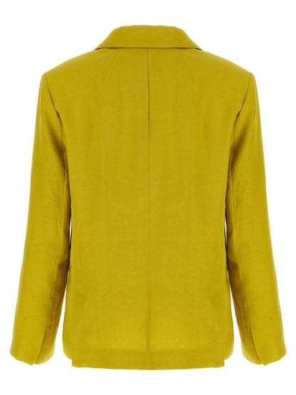 'S Max Mara Bicolor Linen Blazer