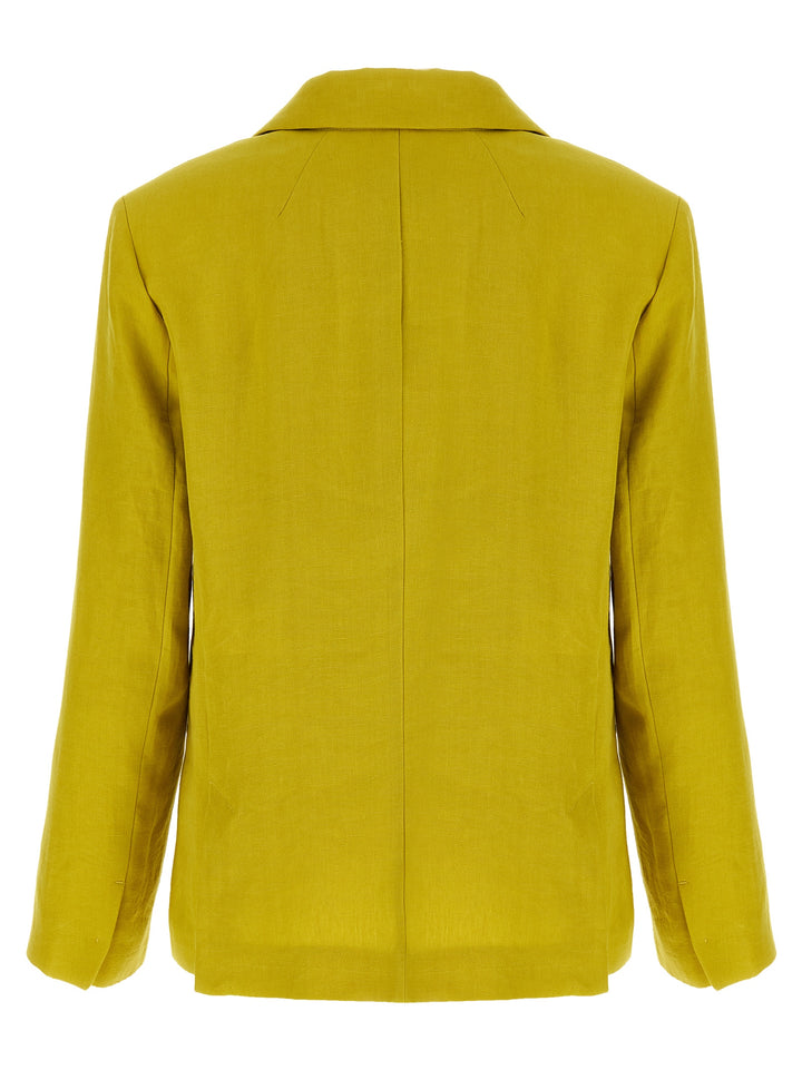 'S Max Mara Bicolor Linen Blazer