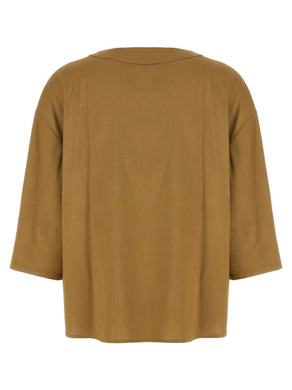 Max Mara Beige Linen Blouse