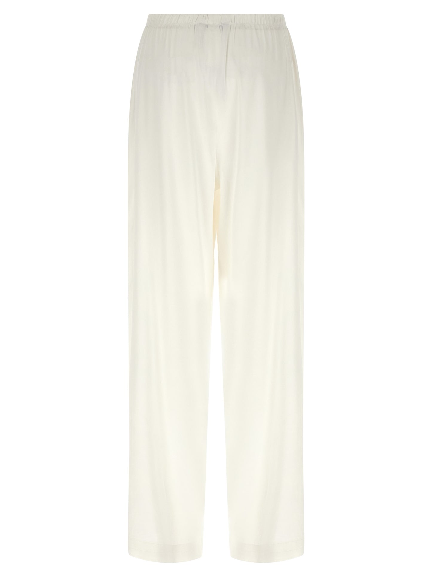 Max Mara White Linen Casual Pants