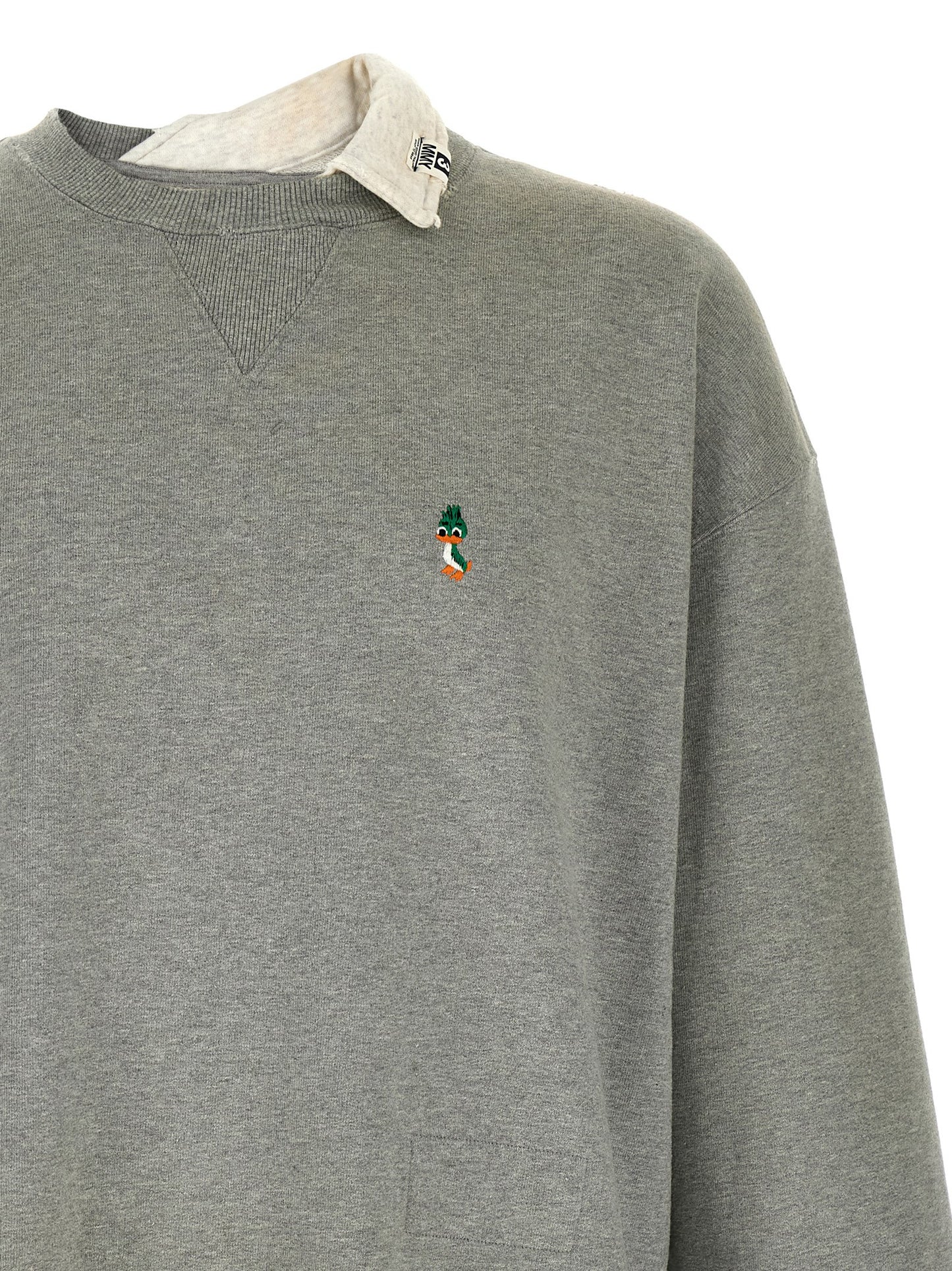 Maison Mihara Yasuhiro Gray Cotton Sweatshirt
