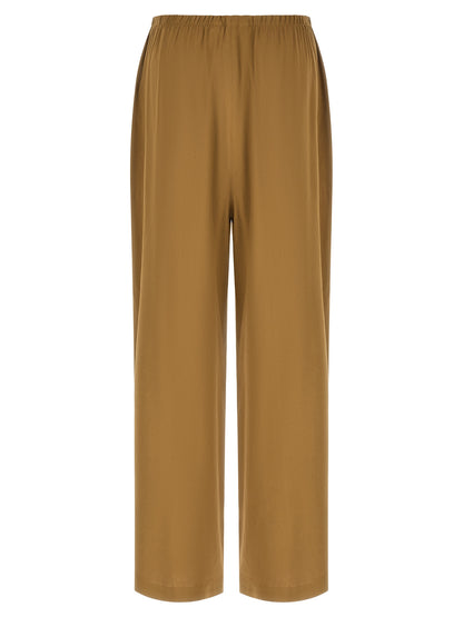 Max Mara Beige Linen Casual Pants