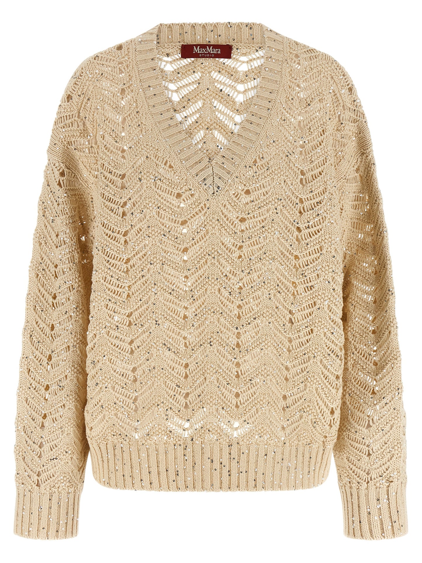 Max Mara Beige Cotton Cardigan