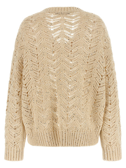 Max Mara Beige Cotton Cardigan