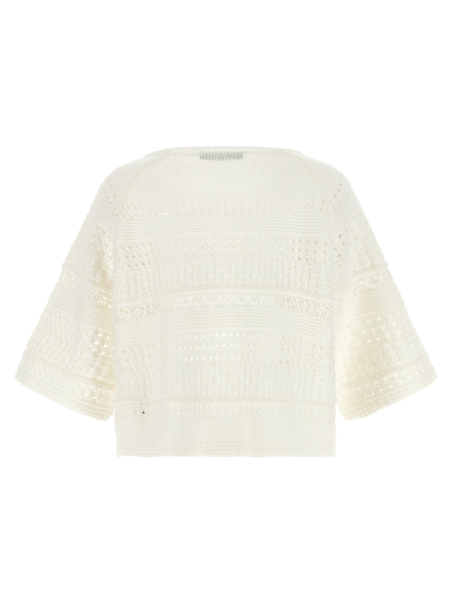 Max Mara White Cotton Cardigan