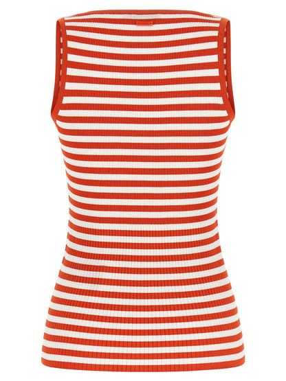 Max Mara Multicolor Viscose Sleeveles T-Shirt