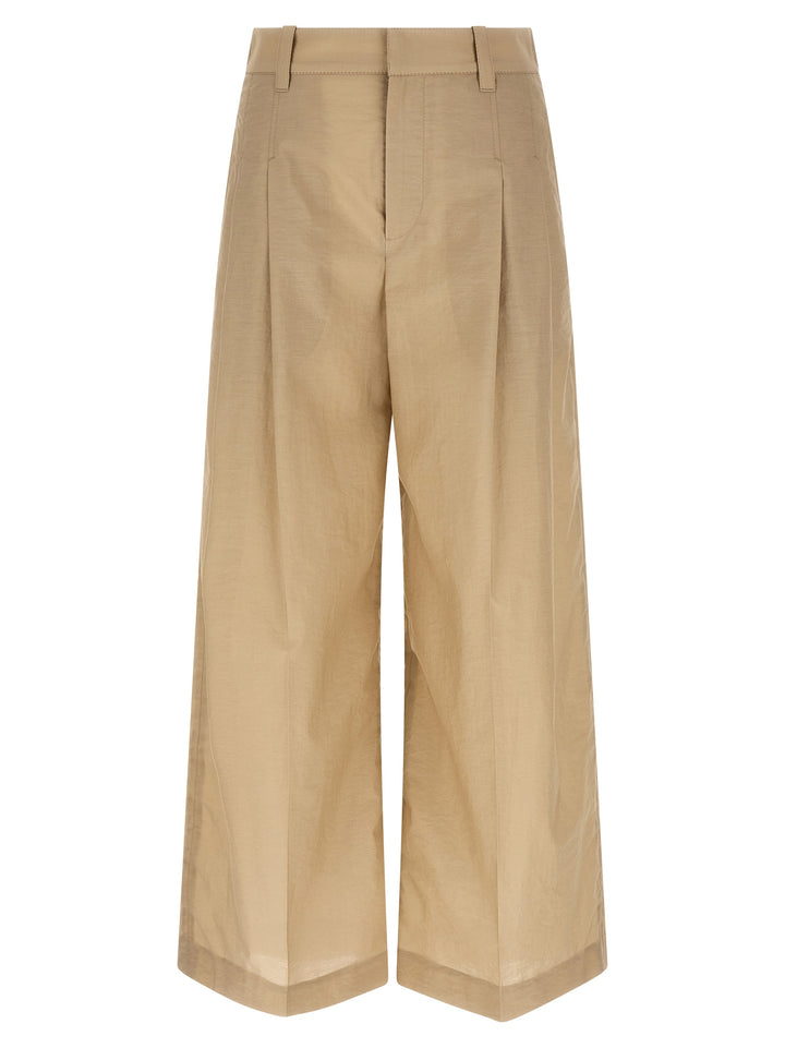 Brunello Cucinelli Beige Cotton Casual Pants