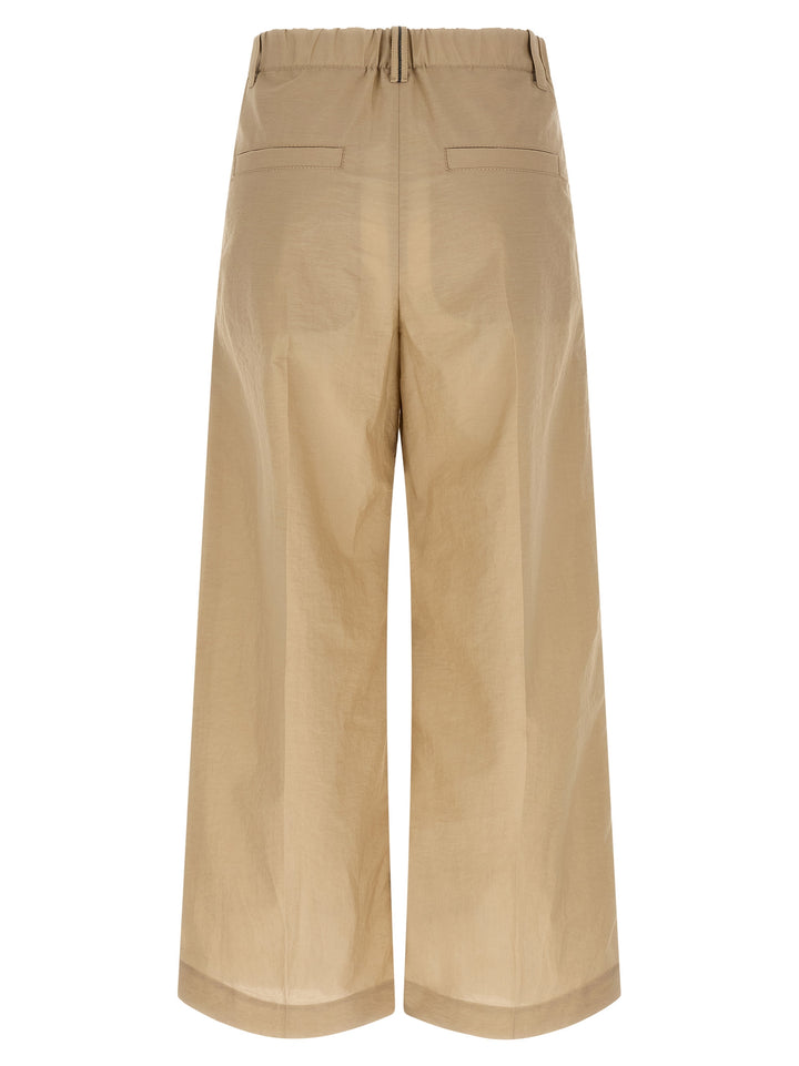 Brunello Cucinelli Beige Cotton Casual Pants