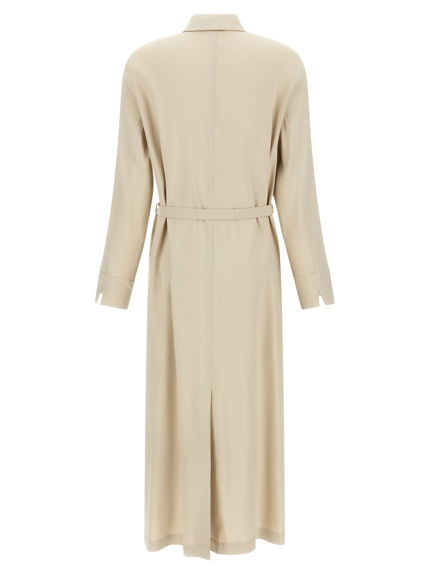 Max Mara Beige Linen Long Dress