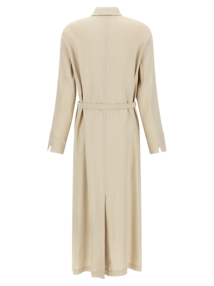 Max Mara Beige Linen Long Dress