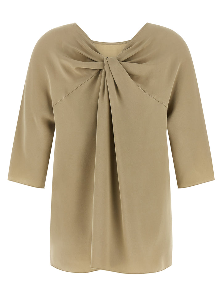 Max Mara Beige Silk Blouse