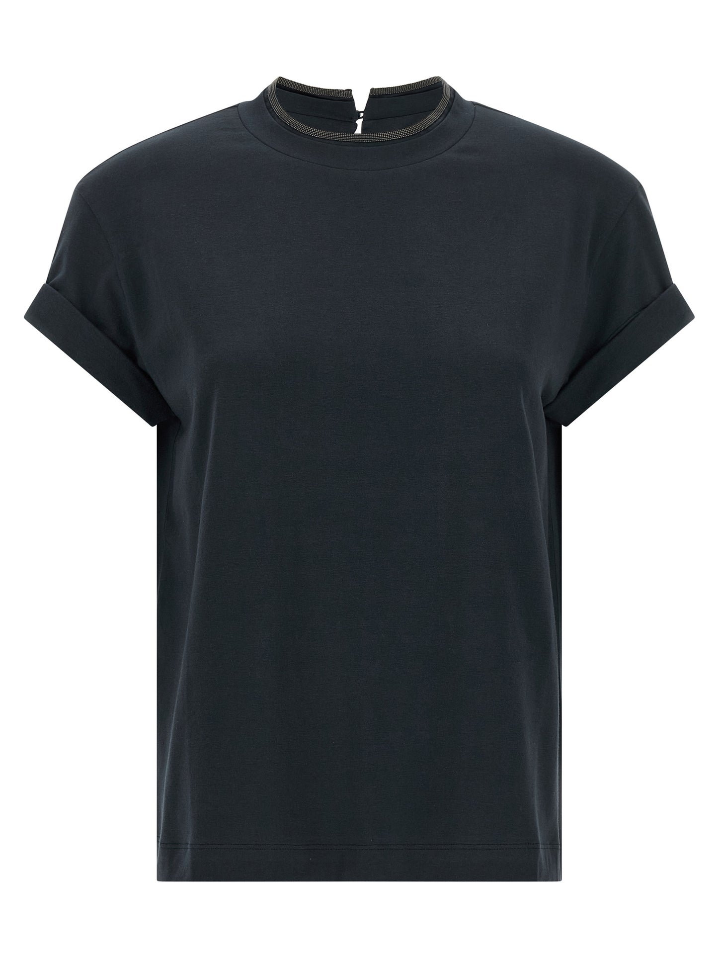 Brunello Cucinelli Blue Cotton T-Shirt