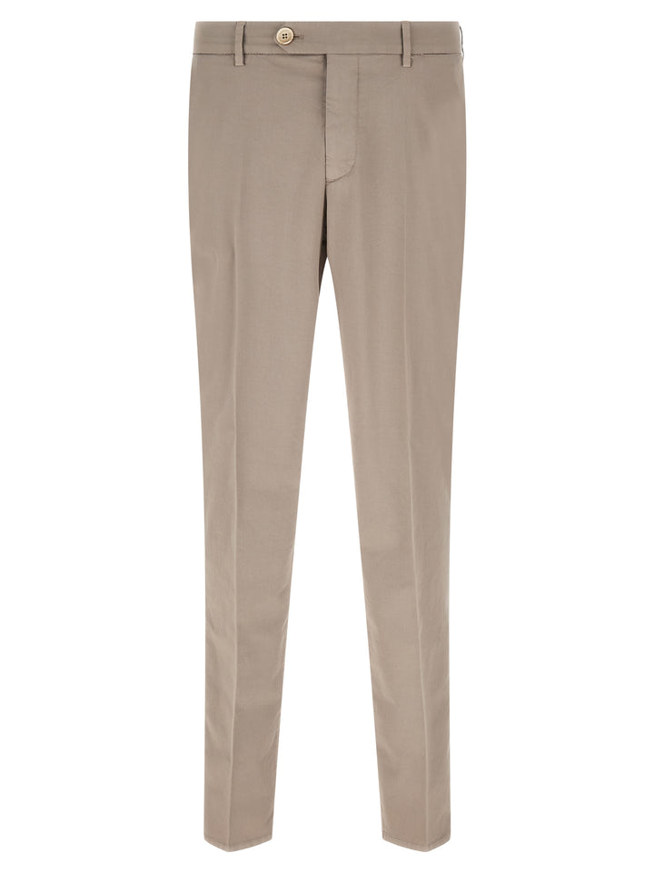 Brunello Cucinelli Beige Cotton Casual Pants