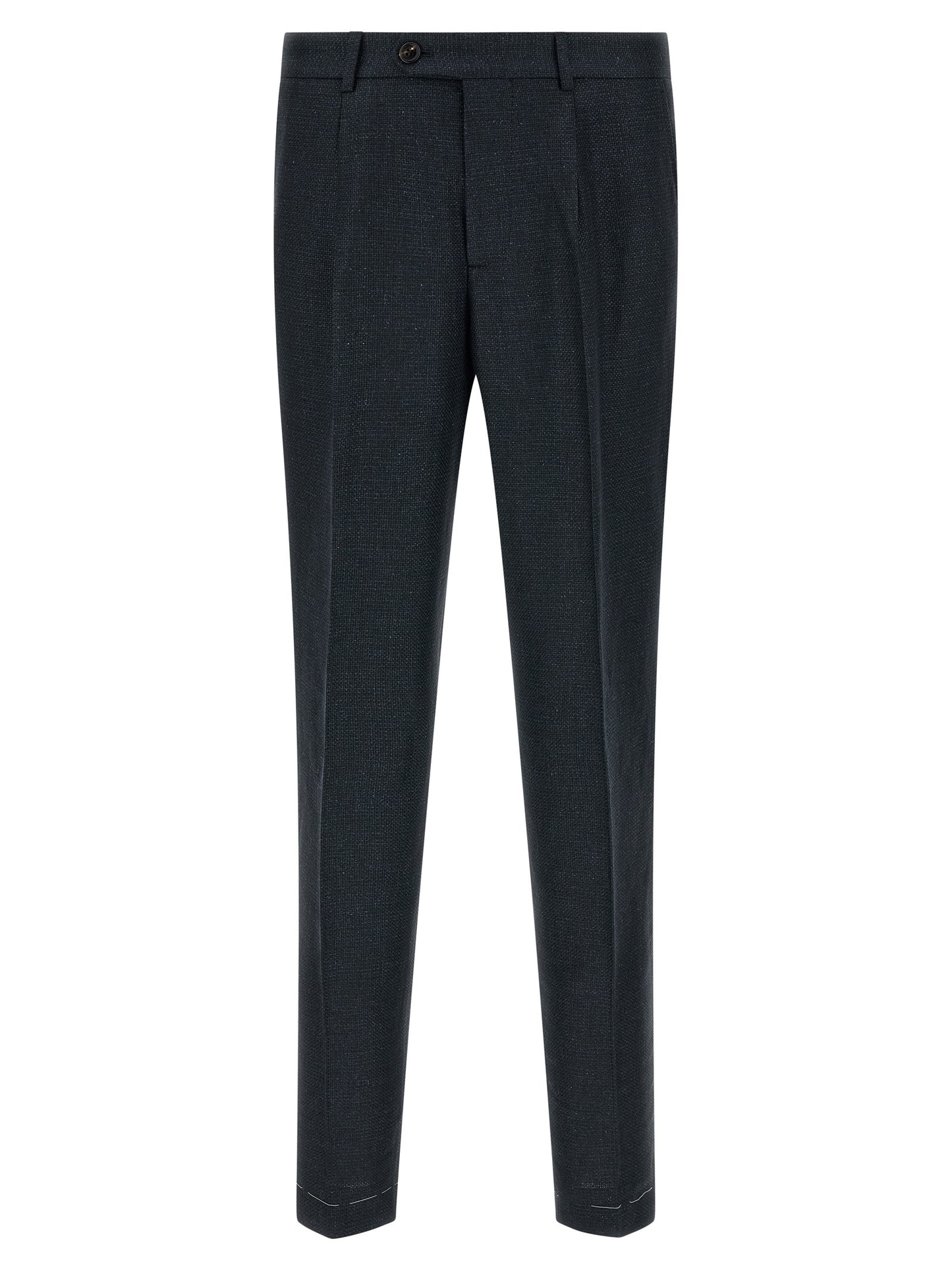 Brunello Cucinelli Blue Silk Two-Piece Suit