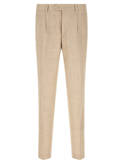 Brunello Cucinelli Beige Silk Two-Piece Suit