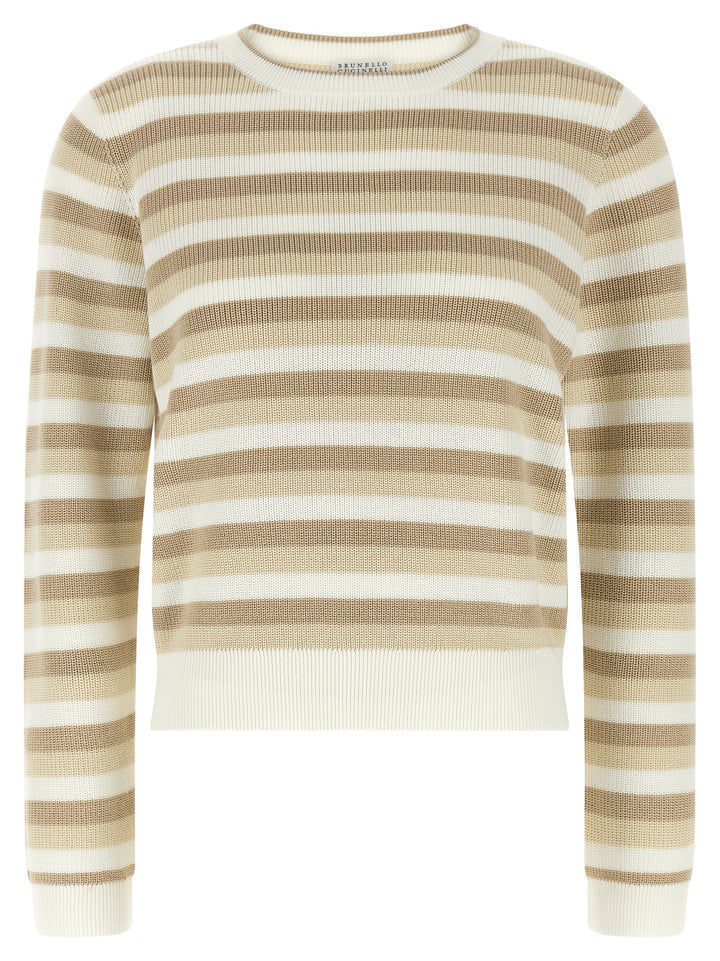 Brunello Cucinelli Beige Cotton Cardigan