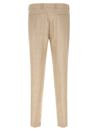 Brunello Cucinelli Beige Silk Two-Piece Suit