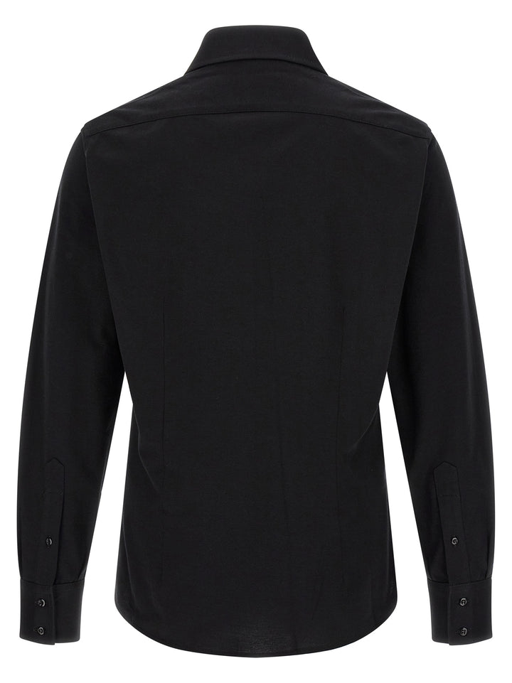 Brunello Cucinelli Black Cotton Blouse