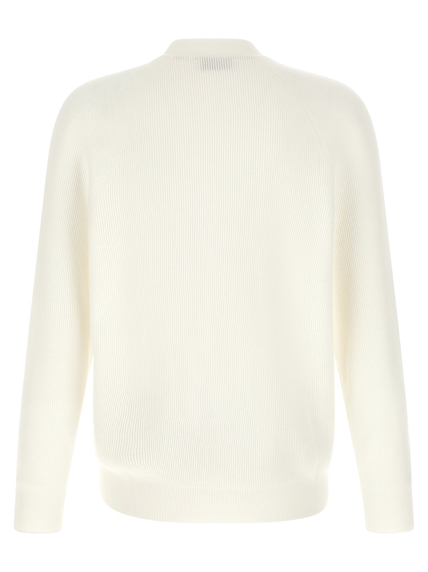 Brunello Cucinelli White Cotton Cardigan