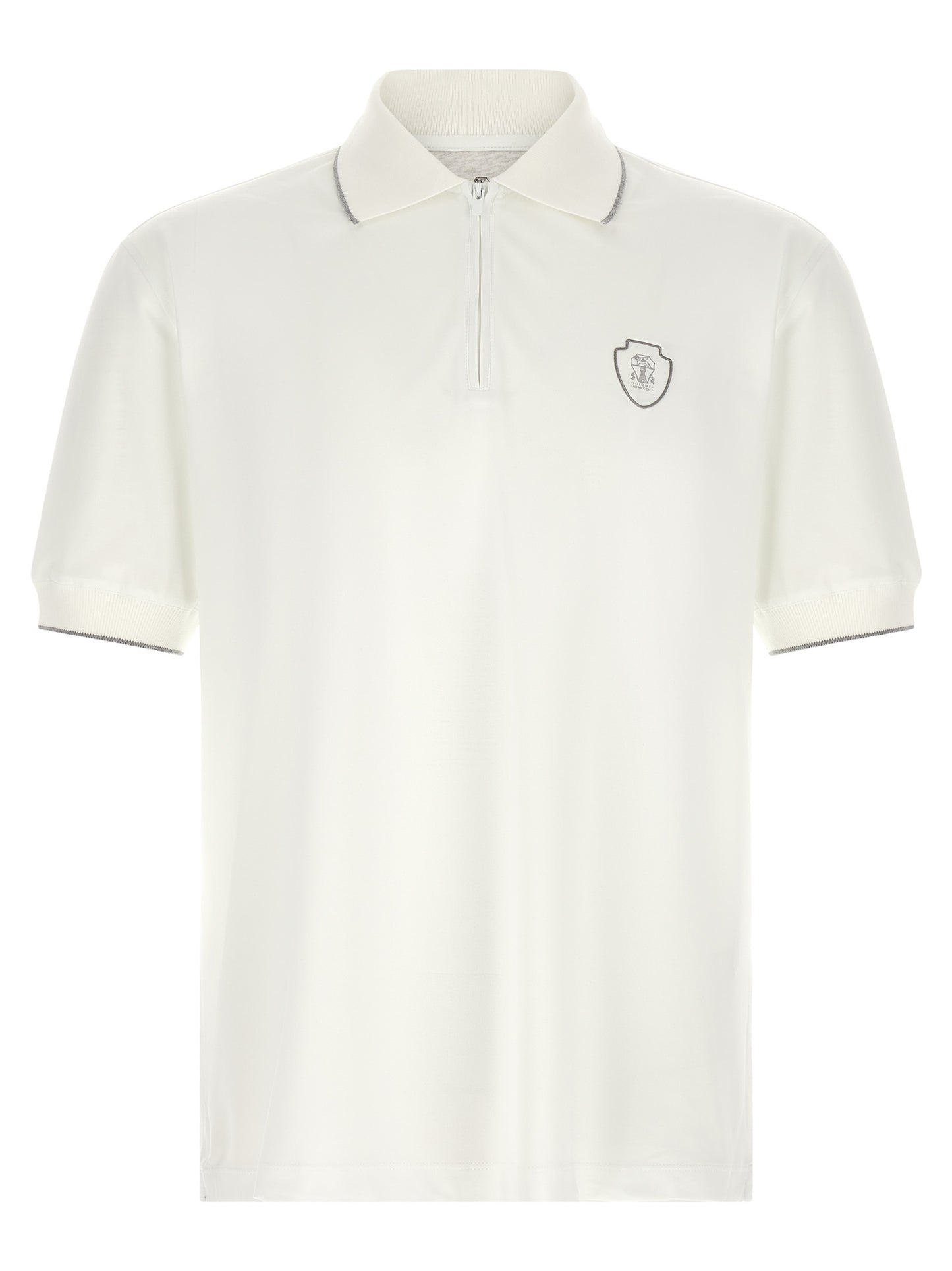Brunello Cucinelli White Polyamide Polo Shirt