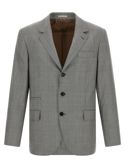 Brunello Cucinelli Gray Virgin Wool Blazer
