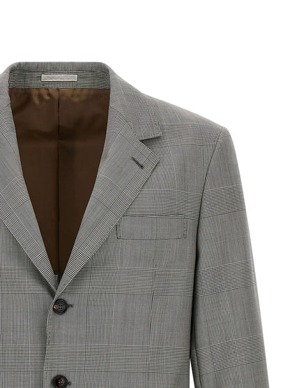 Brunello Cucinelli Gray Virgin Wool Blazer