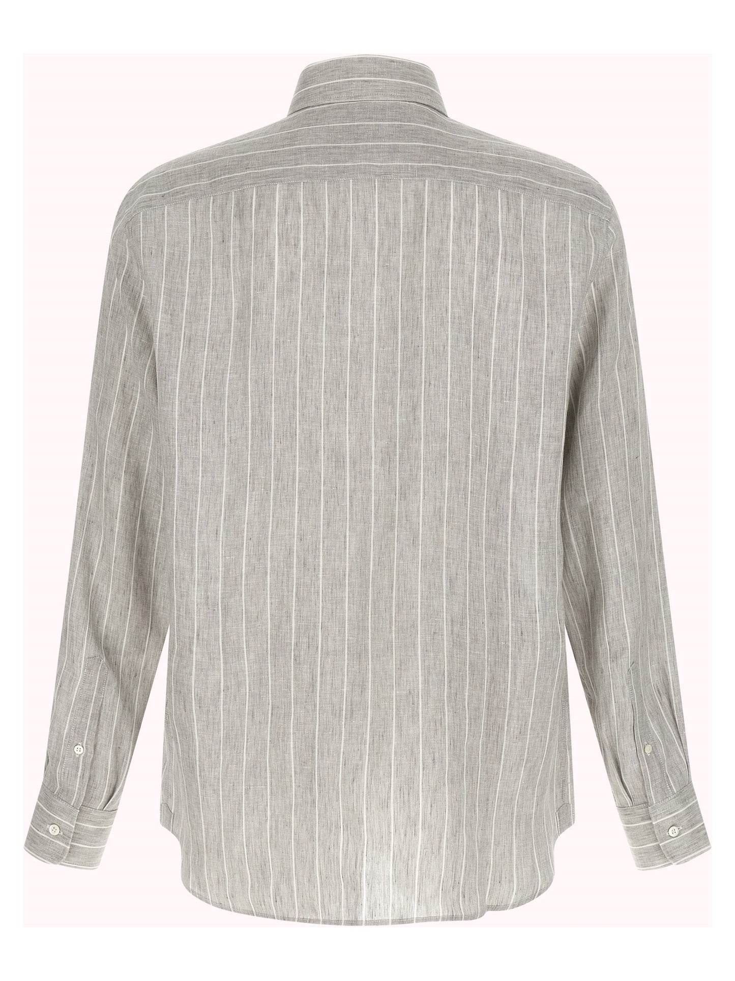 Brunello Cucinelli Gray Linen Blouse