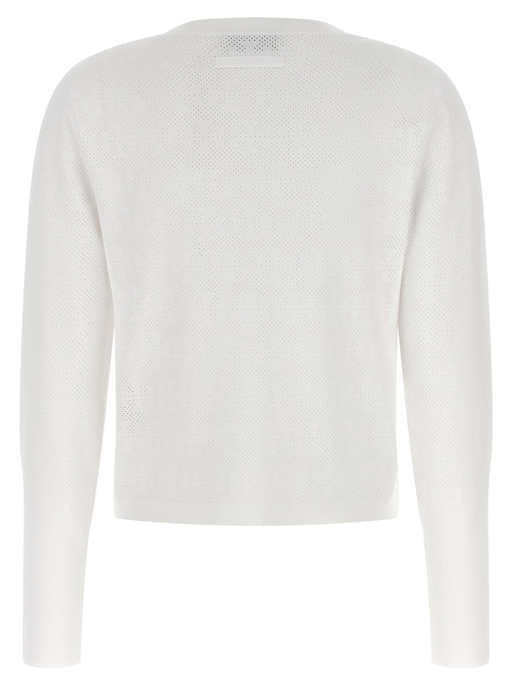 Tory Burch White Viscose Cardigan
