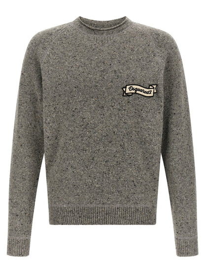 Dsquared² Gray Wool Cardigan