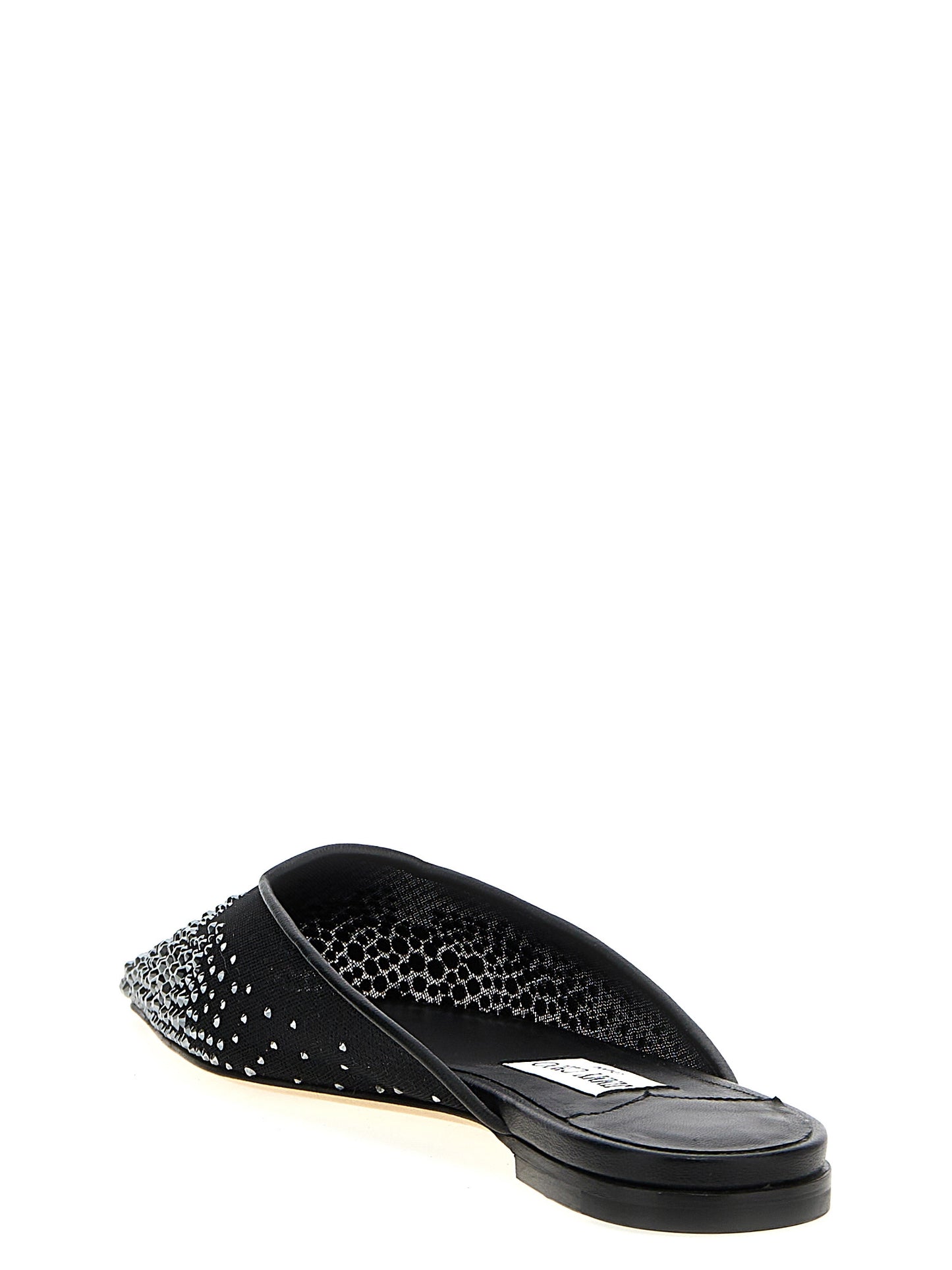 Jimmy Choo Black Textile Mules
