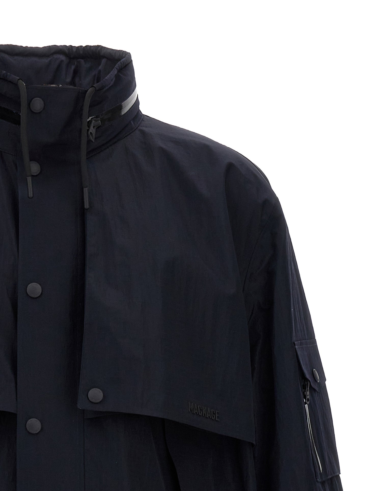 Mackage Blue Polyamide Shell Jacket