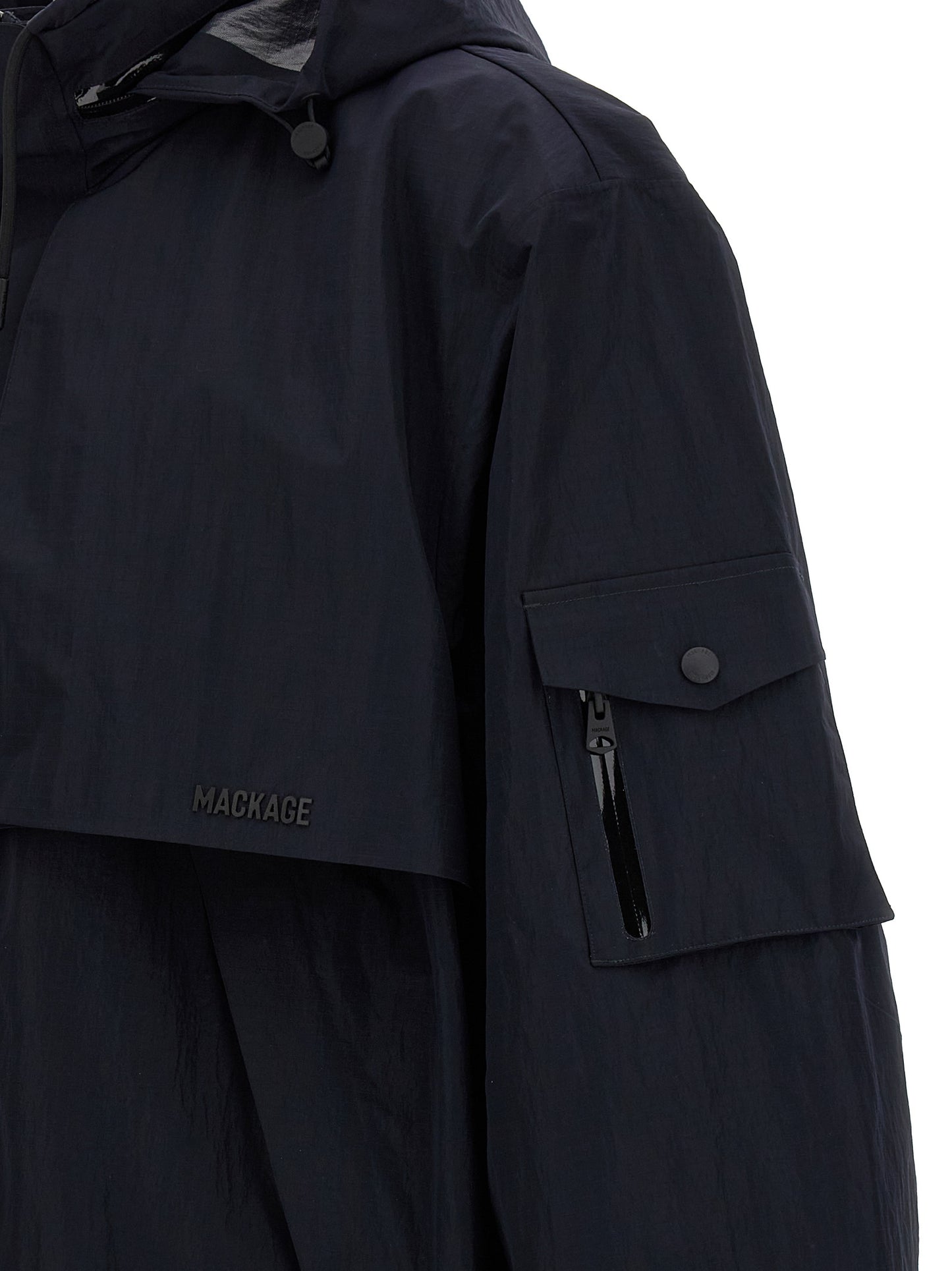 Mackage Blue Polyamide Shell Jacket