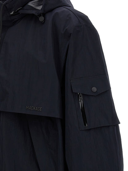 Mackage Blue Polyamide Shell Jacket